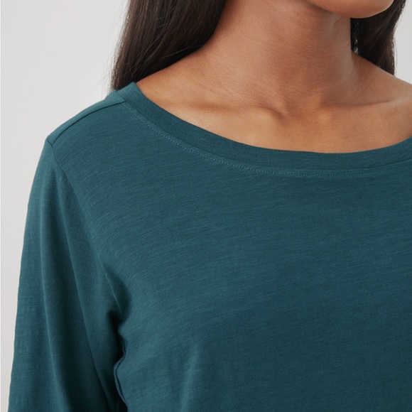 Pact Relaxed slub boatneck in celestrial - Picture 4 of 4